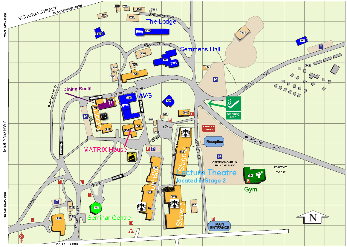 MATRIX campus map