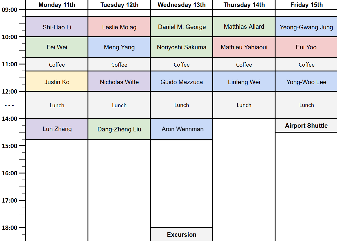Week 2 Schedule